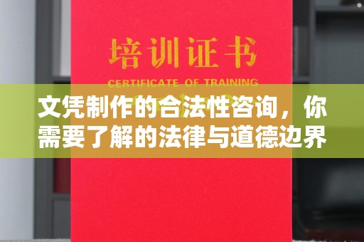 罗田文凭制作的合法性咨询，你需要了解的法律与道德边界